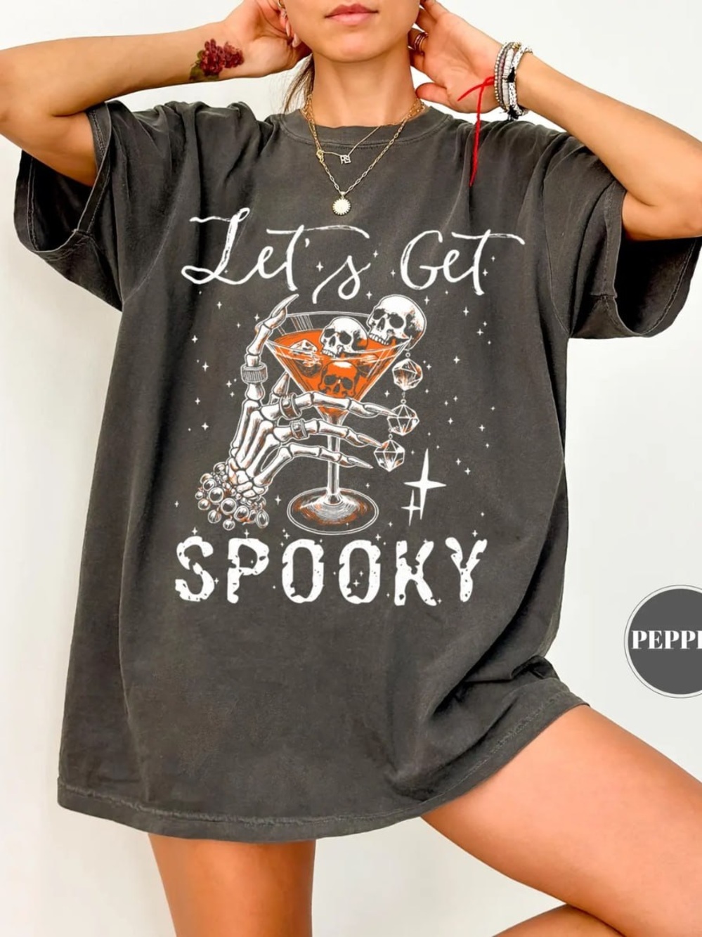 Comfort Colors Pepper "Let's Get Spooky" Graphic Tee